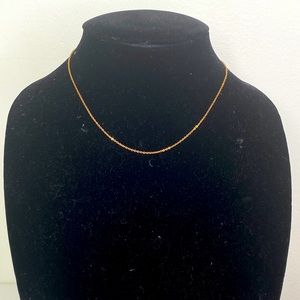 18kt plated Cable chain choker